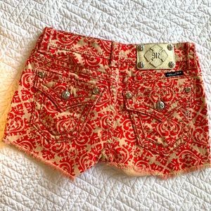 Rusty orange Miss Me shorts - Size 25